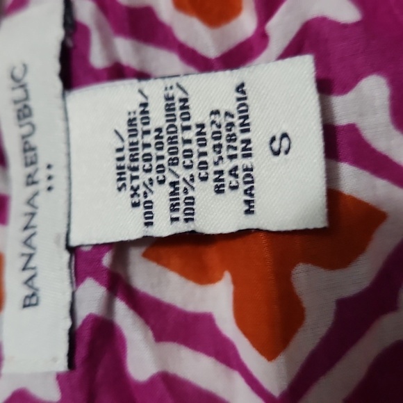 Banana Republic Orange/Purple Swimsuit Cover up or Tunic Size Small - Picture 6 of 7